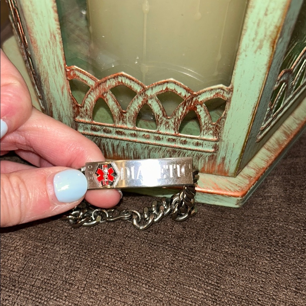 Speidel Stainless Steel Medical Alert Bracelet Diabetics